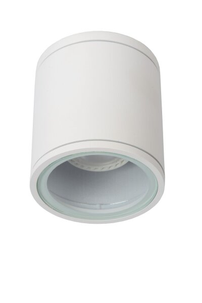 Deckenspot Aluminium Weiß GU10 Ø9 cm modern rund