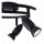 Deckenspot Schwarz 3-flammig GU10 Ø31 cm flexibel