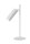 Tischlampe Aluminium Weiß flexibel GU10 H:42 cm