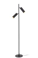 Stehlampe verstellbar Schwarz GU10 H:140 cm Fu&szlig;schalter