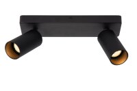 Deckenstrahler flexibel Schwarz 2-flammig GU10