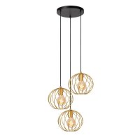 H&auml;ngelampe Schwarz B:50 cm E27 modern edel rund