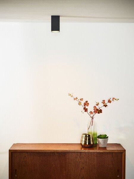 Deckenstrahler Grau 2200 K B:5,5 cm modern edel