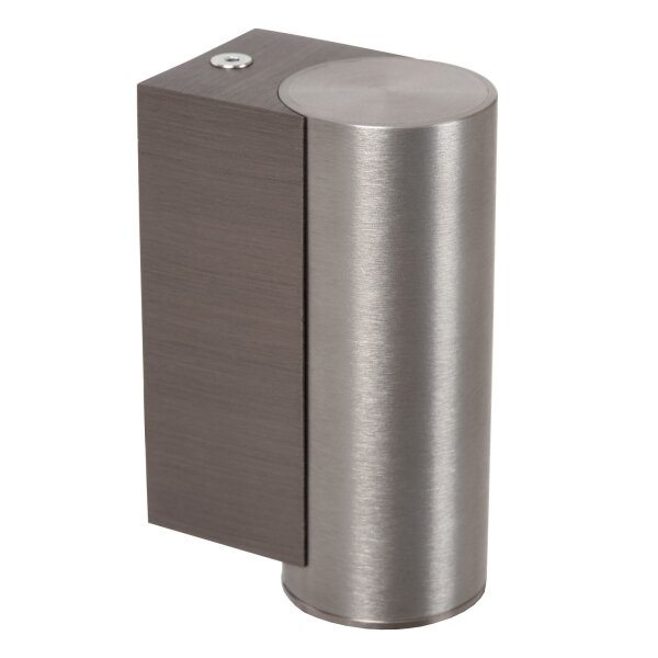 Wandlampe Aluminium Grau GU10 H:9 cm modern edel