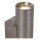 Wandleuchte Aluminium Grau GU10 H:18 cm Up Down