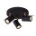 Deckenspot Metall Schwarz 3-flammig 2200 K L:23 cm