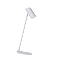 Tischleuchte Metall Weiß GU10 H:54 cm modern edel