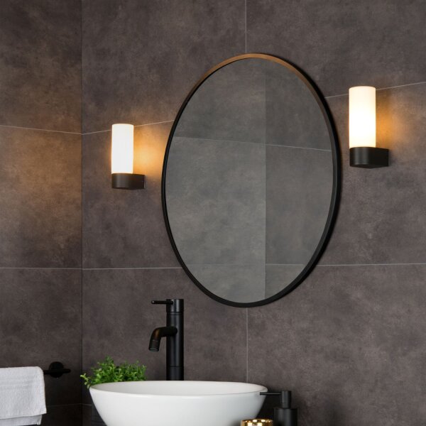 Wandleuchte Glas G9 IP44 L:16 cm blendarm modern