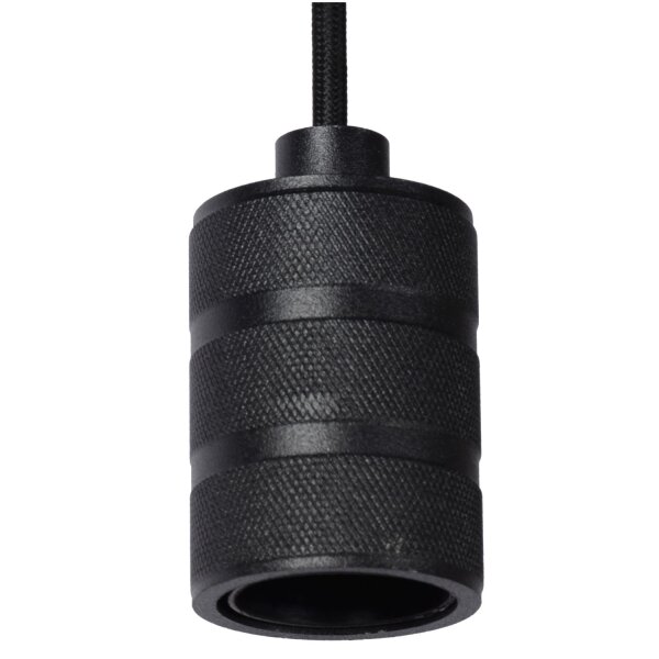 Vintage Pendelleuchte Schwarz E27 L:10 cm modern