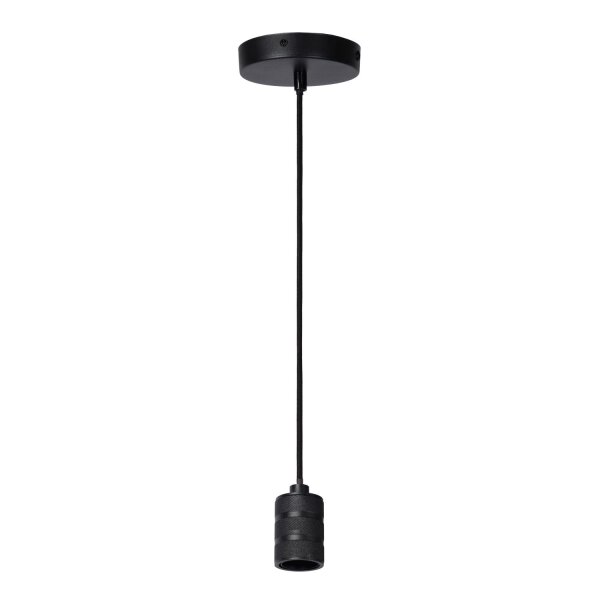 Vintage Pendelleuchte Schwarz E27 L:10 cm modern