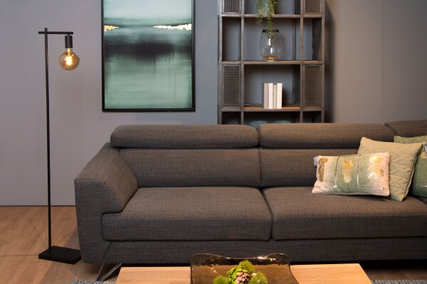 Stehleuchte Metall Schwarz E27 H:152 cm modern edel