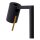 Stehlampe verstellbar Metall Schwarz GU10 H:130 cm