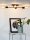 Vintage Deckenlampe Schwarz 4-flammig E27 B:51 cm
