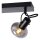 Retro Deckenspot Metall Glas Schwarz E14 B:38 cm