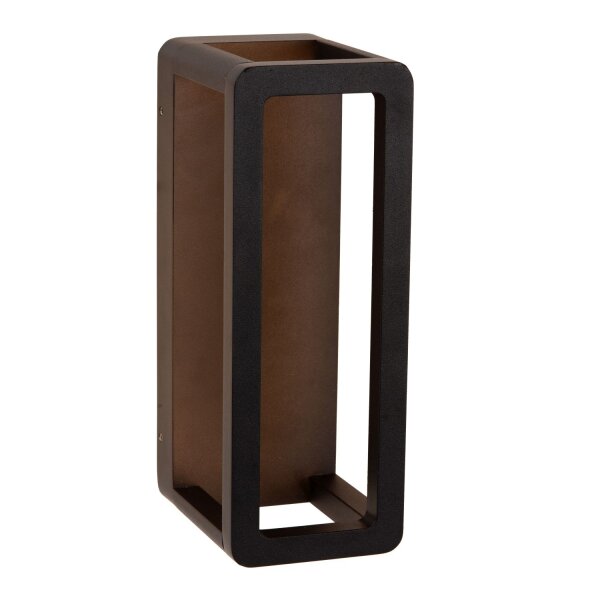 LED Außenwandleuchte Schwarz 3000 K IP65 L:23 cm