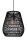Pendelleuchte Außen Rattan Schwarz E27 L:35 cm edel