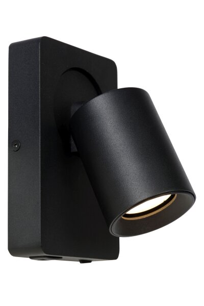 Wandstrahler verstellbar Aluminium Schwarz 2200 K