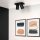 Deckenspot flexibel Aluminium Schwarz 2200 K edel
