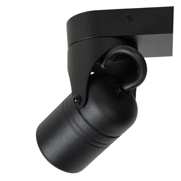 Deckenstrahler Außen Schwarz IP44 2x GU10 modern