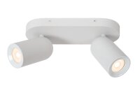 Deckenstrahler flexibel Wei&szlig; GU10 modern edel rund
