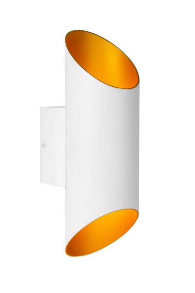 Wandlampe Up Down Weiß G9 H:30 cm modern edel rund