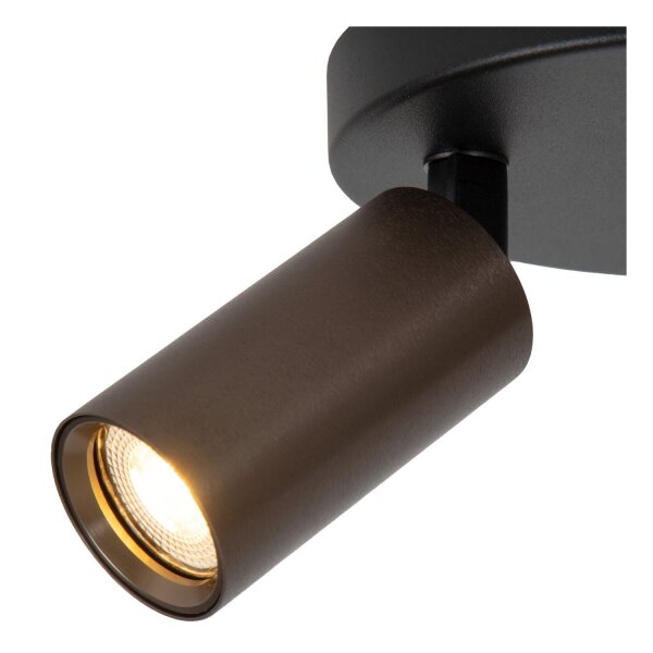 Deckenspot Kaffeebraun GU10 L:25 cm modern edel