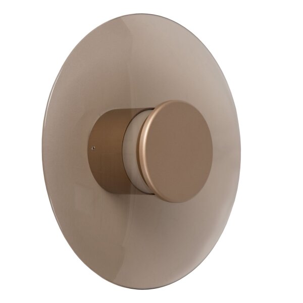 LED Wandleuchte Glas 2700 K L:23 cm Bernstein edel