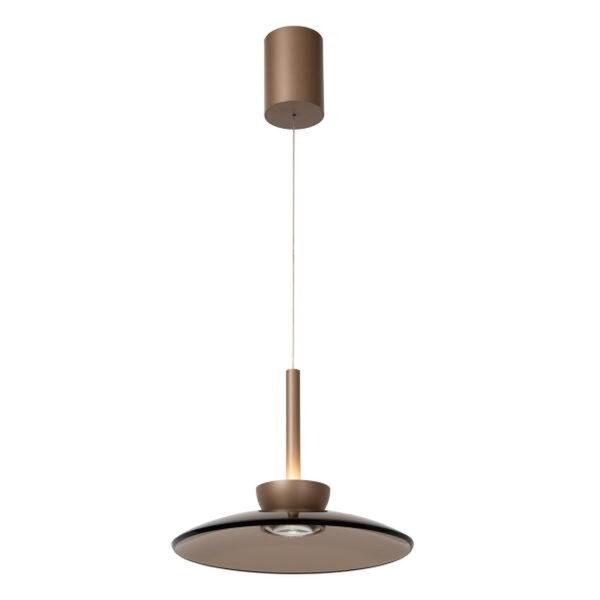 LED Hängelampe Glas 2700 K B:32 cm Bernstein edel
