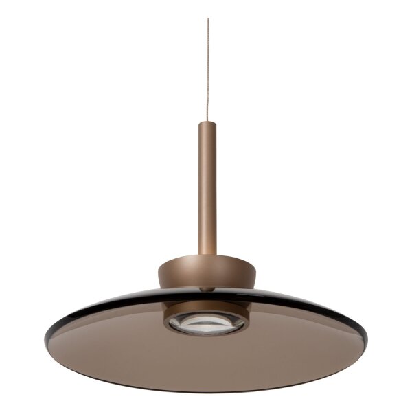 LED Hängelampe Glas 2700 K B:32 cm Bernstein edel