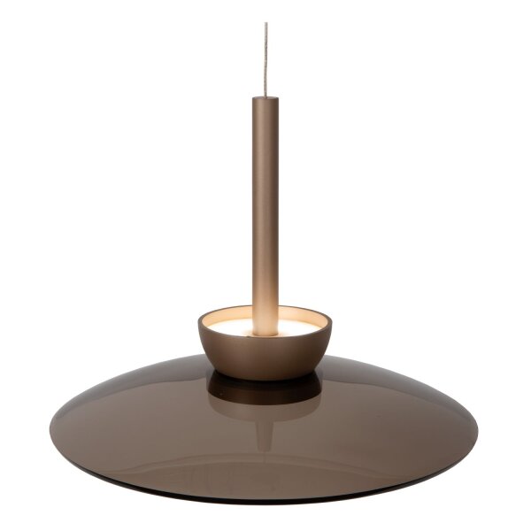 LED Hängelampe Glas 2700 K B:32 cm Bernstein edel
