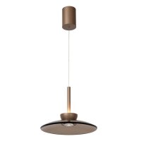 LED H&auml;ngelampe Glas 2700 K B:32 cm Bernstein edel