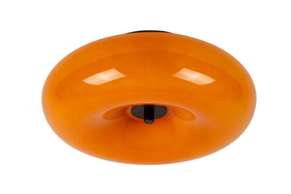 Retro Deckenlampe Glas Schwarz G9 B:30 cm modern