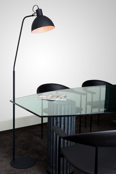 Stehlampe Schwarz E27 H:160 cm Vintage modern edel