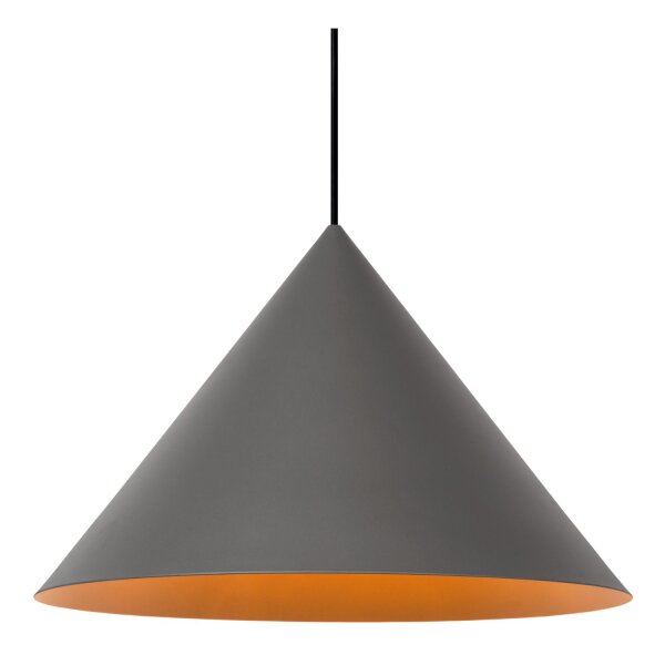 Pendelleuchte Grau 3-flammig E27 L:160 cm modern