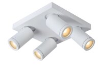 Deckenstrahler Metall Wei&szlig; flexibel 2200 K B:24 cm