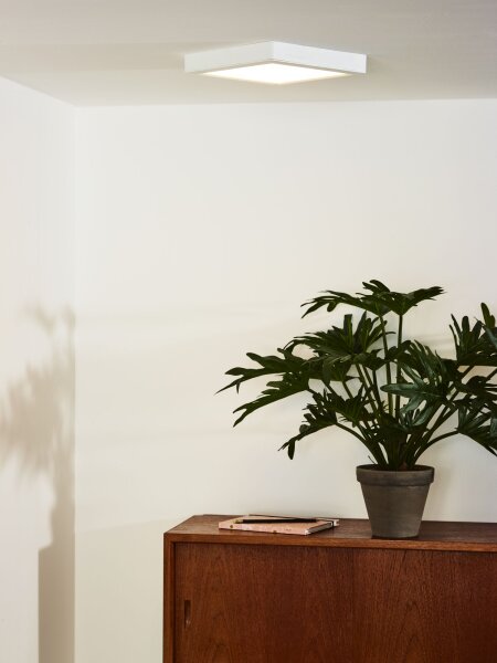 LED Deckenlampe Aluminium Weiß 3000 K B:22 cm rund