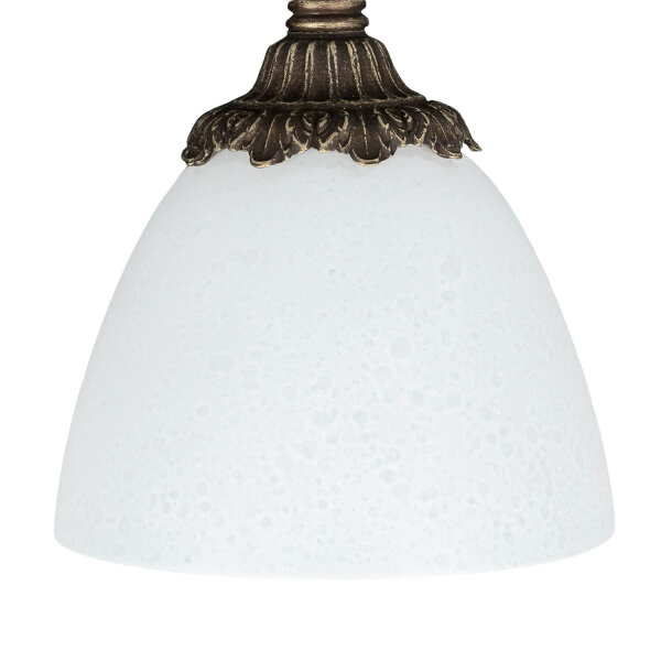 Deckenlampe Messing Glas Jugendstil Handarbeit edel
