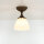Deckenlampe Messing Glas Jugendstil Handarbeit edel