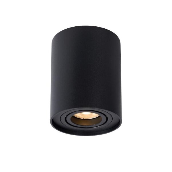 Aufbaustrahler Aluminium Schwarz GU10 Ø9 cm edel