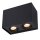 Aufbaustrahler Aluminium Schwarz GU10 modern edel