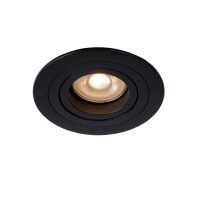 Einbaustrahler Aluminium Schwarz GU10 &Oslash;9 cm edel