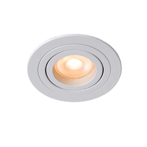 Einbauspot Aluminium Weiß GU10 Ø9 cm modern edel