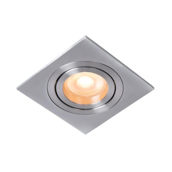 Einbauleuchte Aluminium Chrom GU10 B:9 cm modern