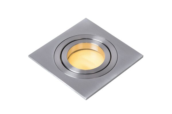 Einbauleuchte Aluminium Chrom GU10 B:9 cm modern