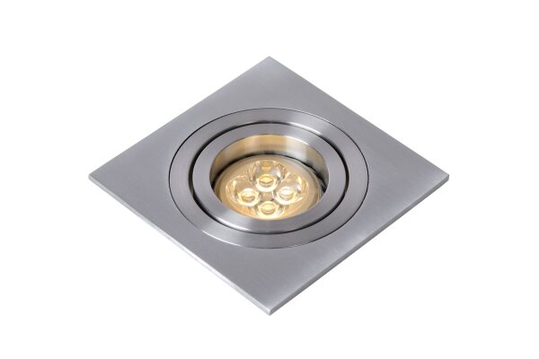 Einbauleuchte Aluminium Chrom GU10 B:9 cm modern