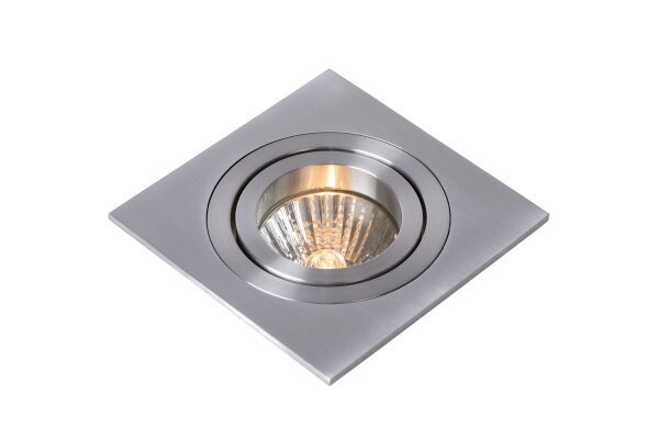 Einbauleuchte Aluminium Chrom GU10 B:9 cm modern