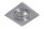 Einbauleuchte Aluminium Chrom GU10 B:9 cm modern