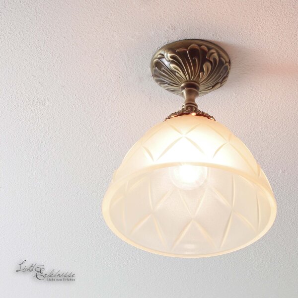 Jugendstil Deckenleuchte Deckenlampe Beige