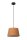 Hängelampe Stoff Schirm Ockergelb E27 Ø28 cm blendarm