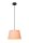 Hängelampe Stoff Pink Schwarz E27 Ø28 cm edel